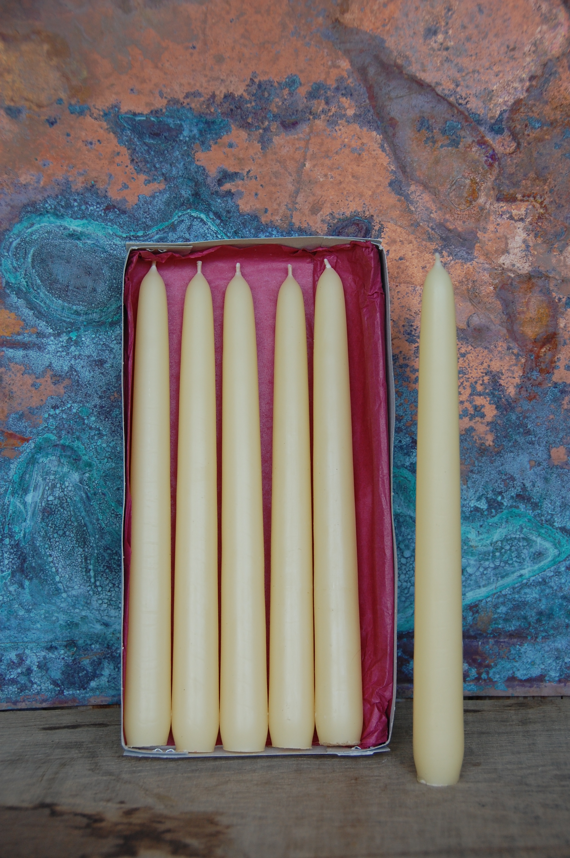 Leuchterkerzen Ø 24 mm - cremeweiß