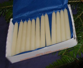 Christbaumkerzen (13 x 120 mm) - cremeweiß